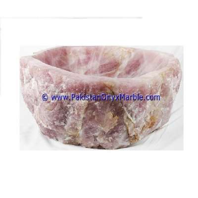 NATURAL COLOR PINK ONYX ROUGH FACE RECTANGLE SHAPED SINKS BASINS COLLECTION