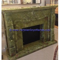 HOT SALE DARK GREEN ONYX FIREPLACES