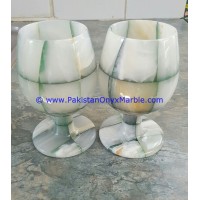 FINE QUALITY ONYX PATCH WINE GLASSES & GOBLETS